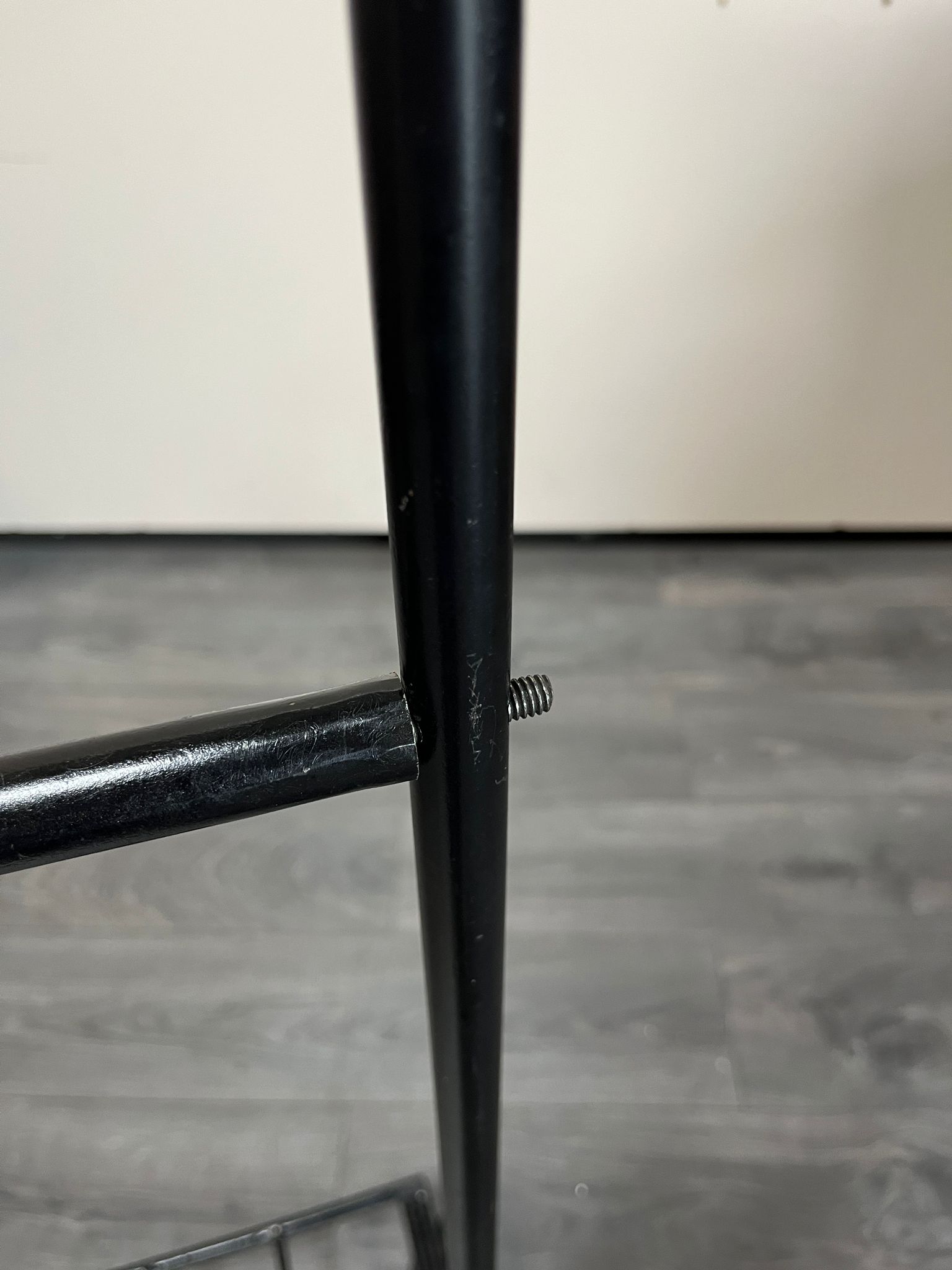 Portant droit métallique sur roulettes – 2 niveaux de penderie – Noir – L130 x P40 x H169 cm – Image 3