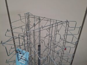 Présentoir rotatif multi-faces pour cartes H 148 cm