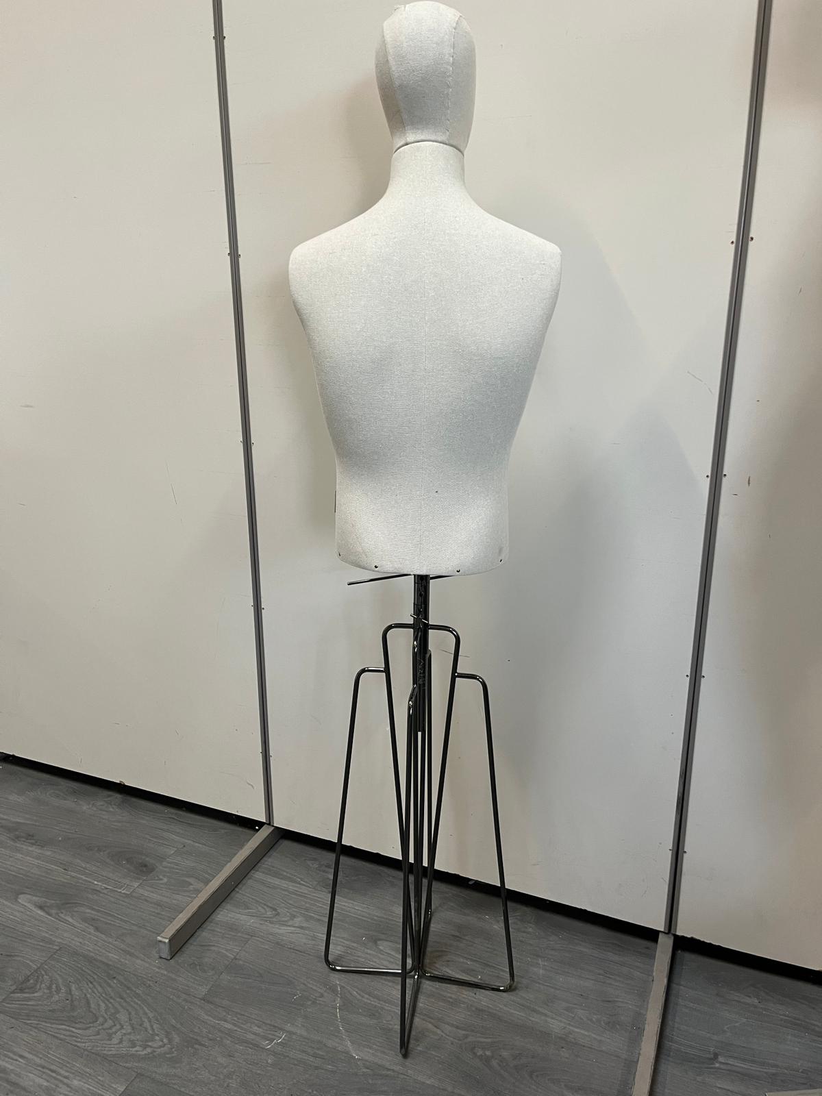 Mannequin buste sur pied Homme tissu – Image 6