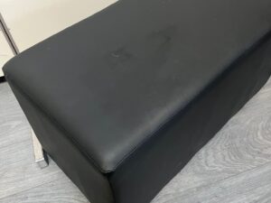 Pouf / Banquette simili cuir L 80 cm