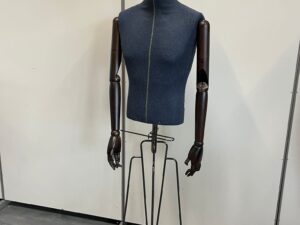 Mannequin buste sur pied Homme tissu