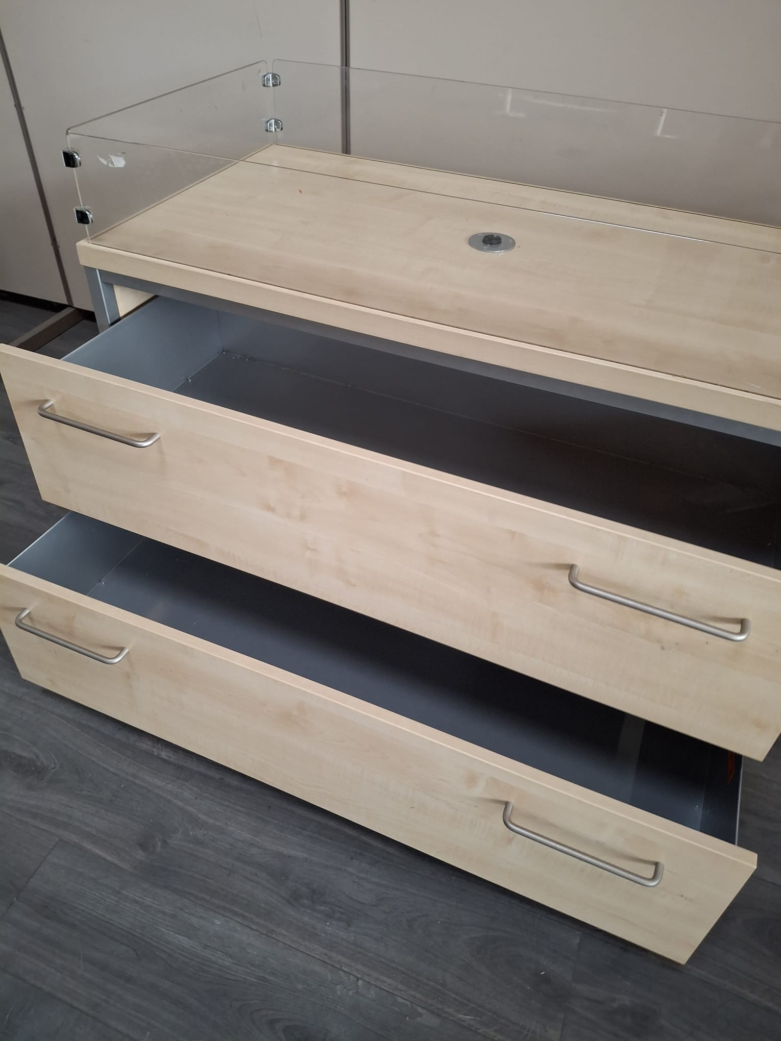 Bac soldeur avec tiroirs sur roulettes L 125 cm – Image 3