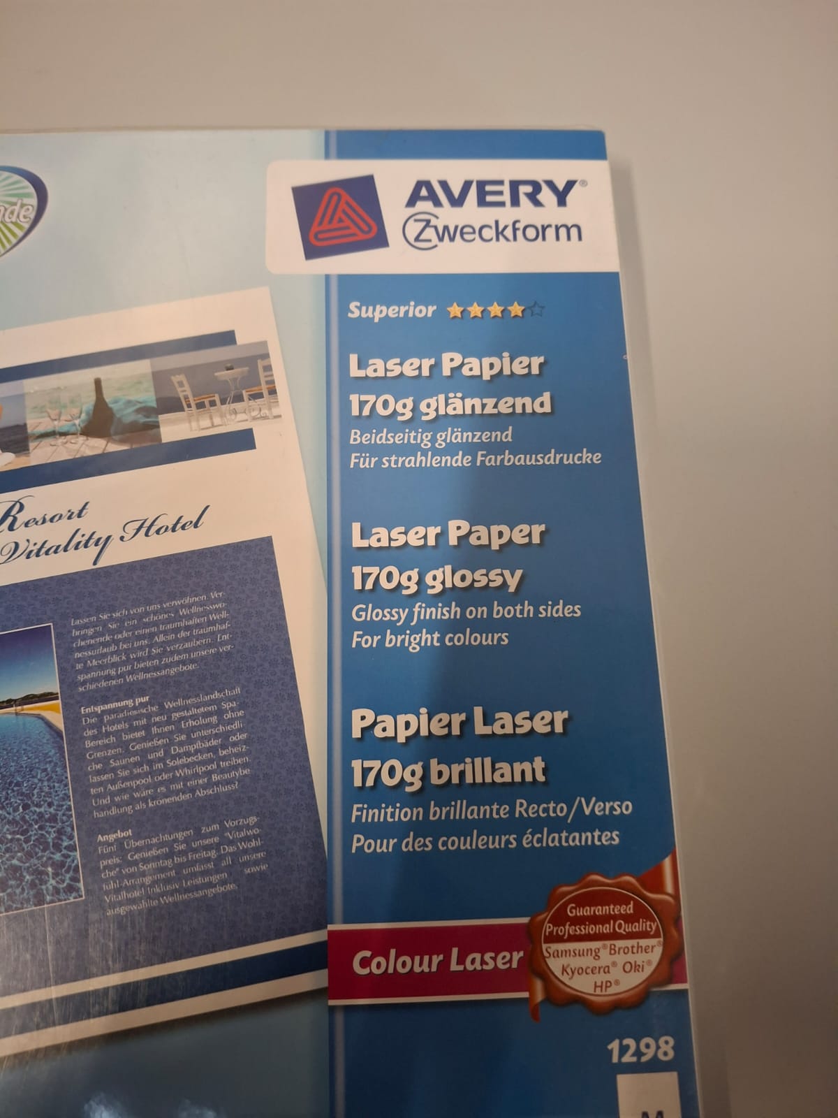 Ramette de 200 feuilles Papier Laser