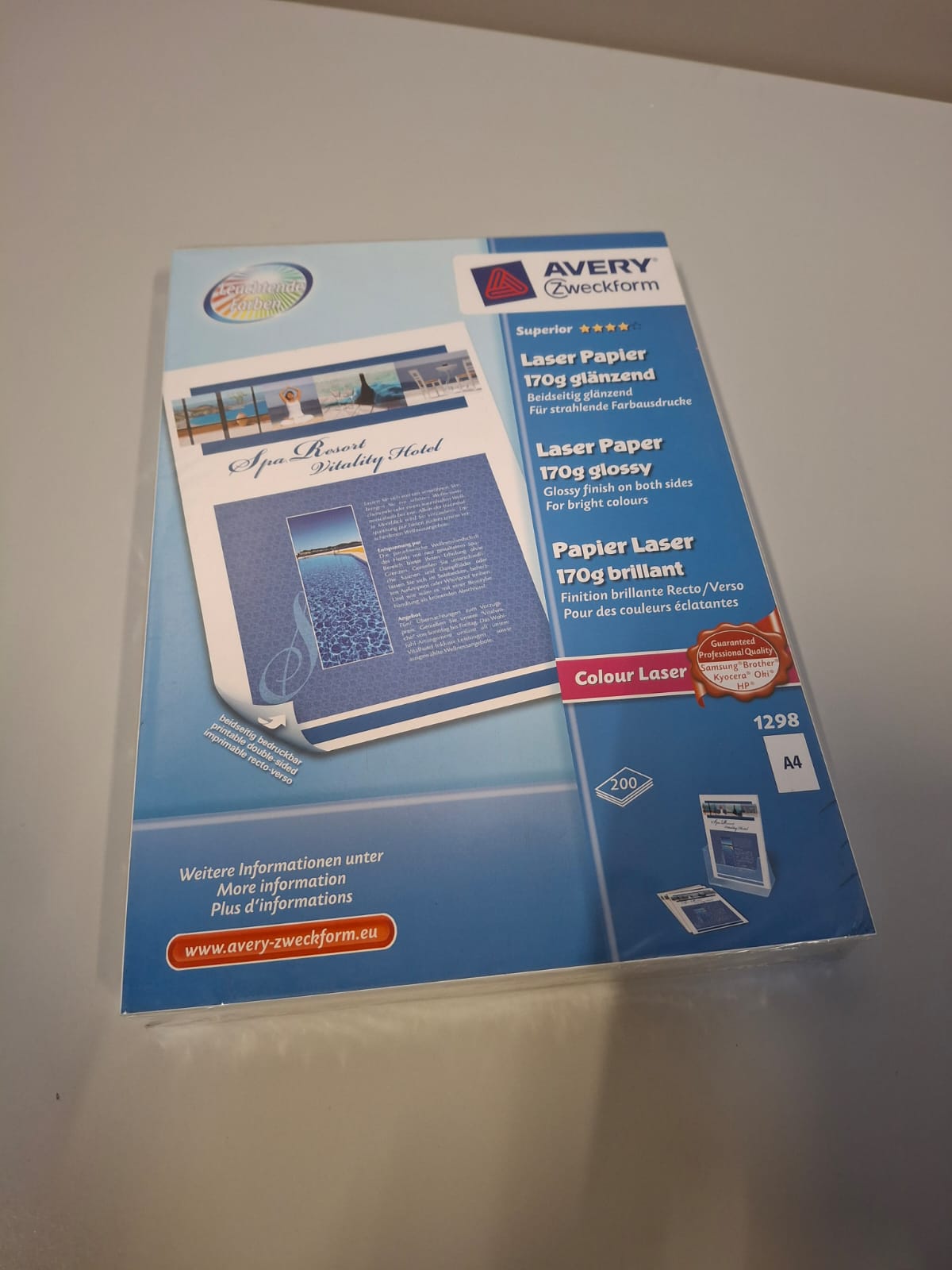 Ramette de 200 feuilles Papier Laser