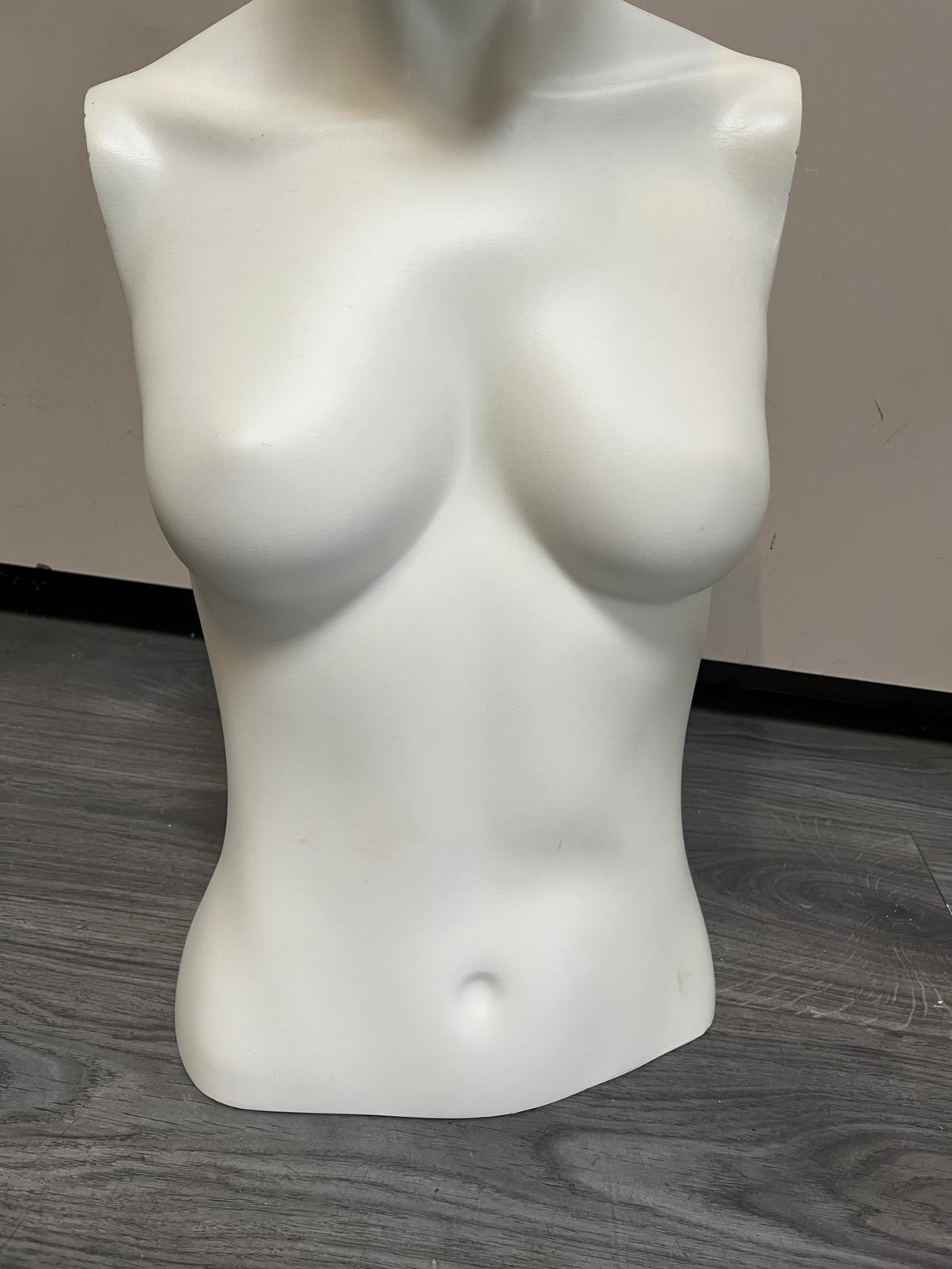 Mannequin buste femme blanc en fibre de verre – H72 cm – Image 7
