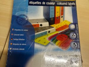 Étiquettes multi-usages jaune 70 x 31mm