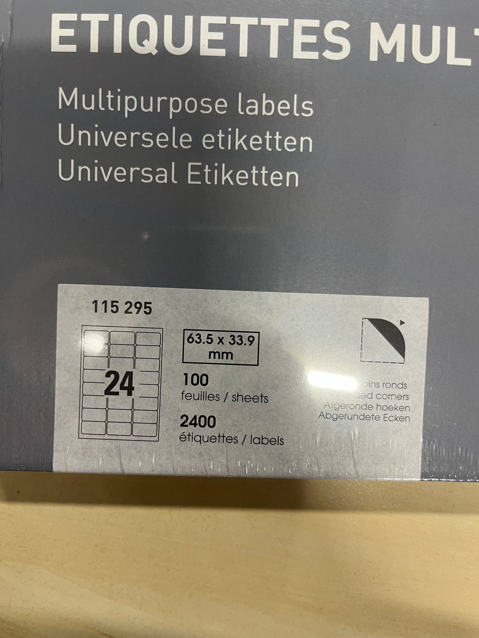 Étiquettes multi-usages 63,5 x 33,9 mm – Image 2