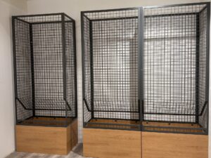 Étagère murale style industriel – Grille H 250 cm