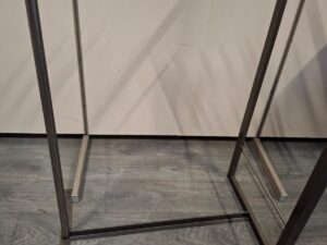 Portant à vêtements professionnel – Noir & Gris – H138xL101 cm