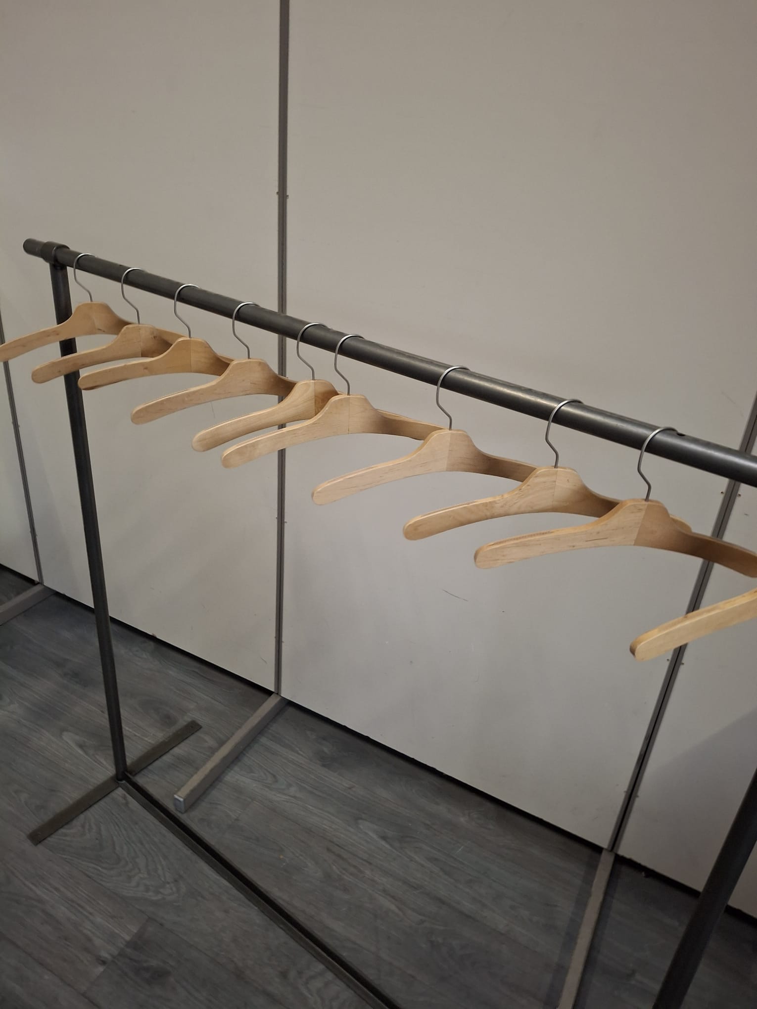 Portant à vêtements professionnel - Gris - H138xL139 cm – Image 7
