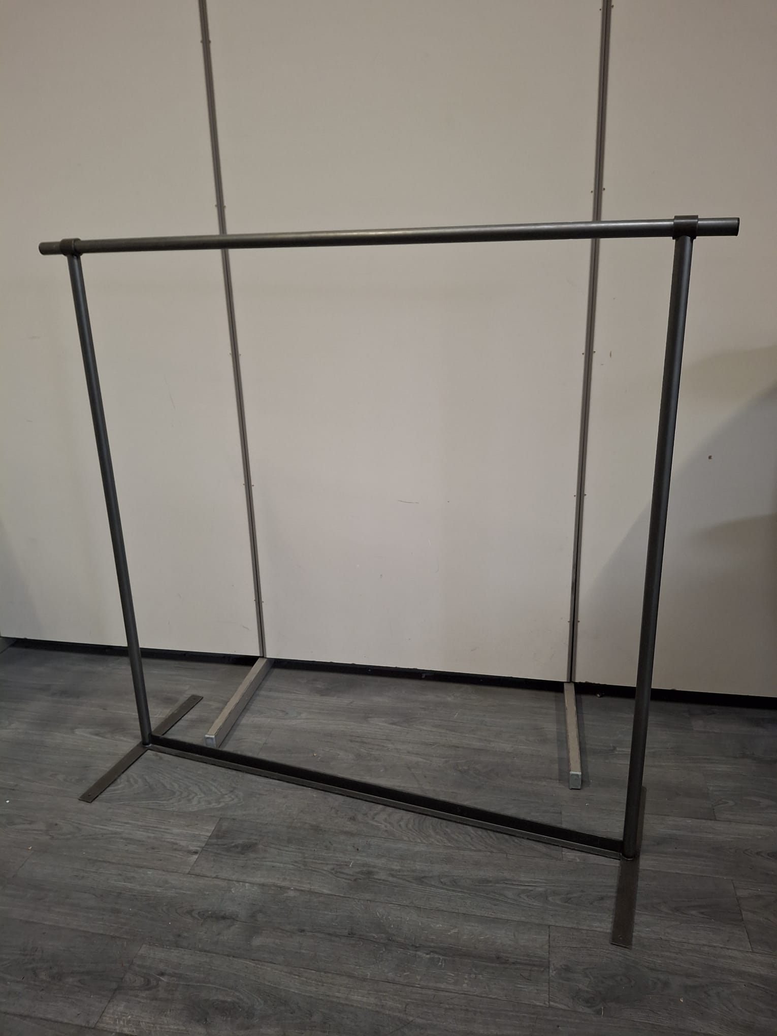 Portant à vêtements professionnel - Gris - H138xL139 cm – Image 5