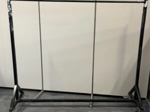 Portant de stockage professionnel sur roulettes – Robuste – Noir – H175xL208cm