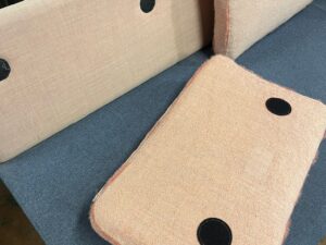 Canapé d’angle avec coussin L 3,50 m