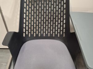 Fauteuil de formation sur roulettes avec tablette pivotante 360° – H90 cm