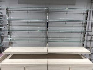 Lot de 2 éléments muraux – Bois – H175xL204cm