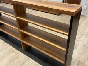 Console meuble 5 niveaux – Bois & Noir – H100xL170cm