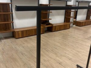 Portant à vêtements professionnel – Noir – H145xL180cm