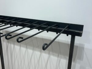 Portant à jeans métallique noir – L114 cm