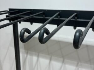 Portant à jeans métallique noir – L114 cm