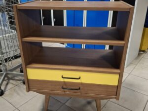 Meuble commode étagère – Style rétro/vintage – Bois – H89,5xL70,5cm