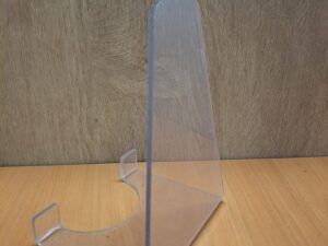 Lot de 2 présentoirs inclinés, chevalets – Plexi – H15xL11cm