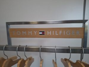 Portant à vêtements professionnel – Acier brossé – H151,5xL75cm