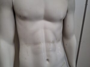Mannequin complet homme + socle H188 – Crème
