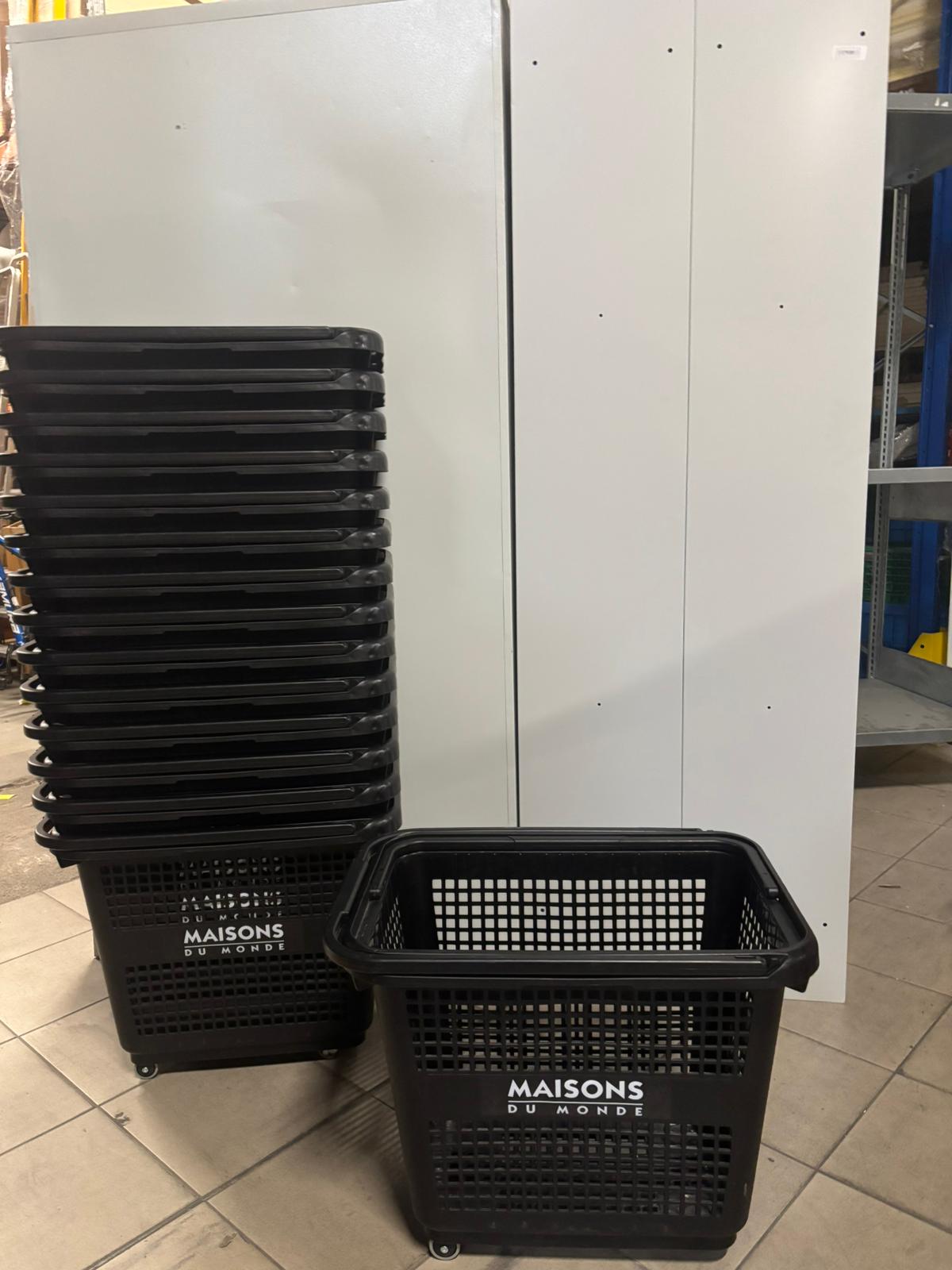 Panier libre-service sur roulettes 40 L – L57 x H47 cm