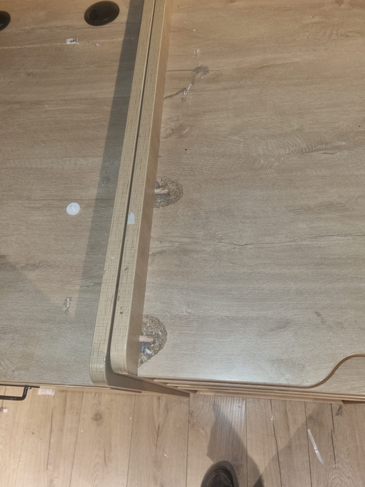 Comptoir caisse d’accueil en bois – L160 x P78 x H96 cm – Image 3