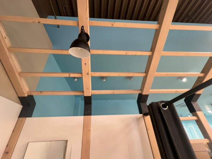 Espace cabines d’essayage avec structure bois - 2 cabines - 6,39 m²