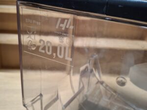 Bac vrac à pelle 2 compartiments – 20 L – Pour épicerie et stockage