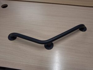 Barre d’appui métallique gris anthracite – L76 cm