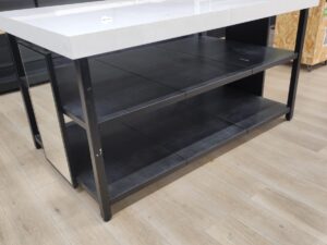 Table de présentation 3 niveaux avec miroirs – 130 x 210 x H111 cm