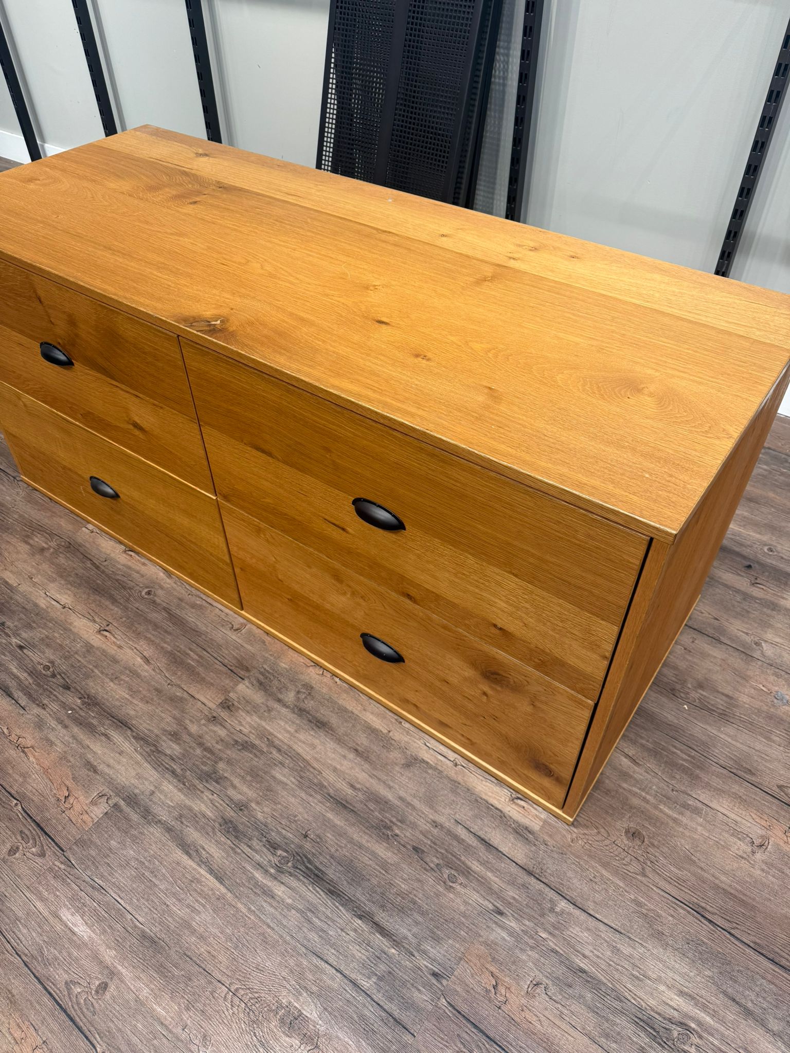 Commode 4 tiroirs - bois - 150 x 60 x H 67 cm