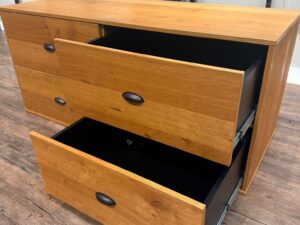 Commode 4 tiroirs – Bois – 150 x 60 x H 67 cm