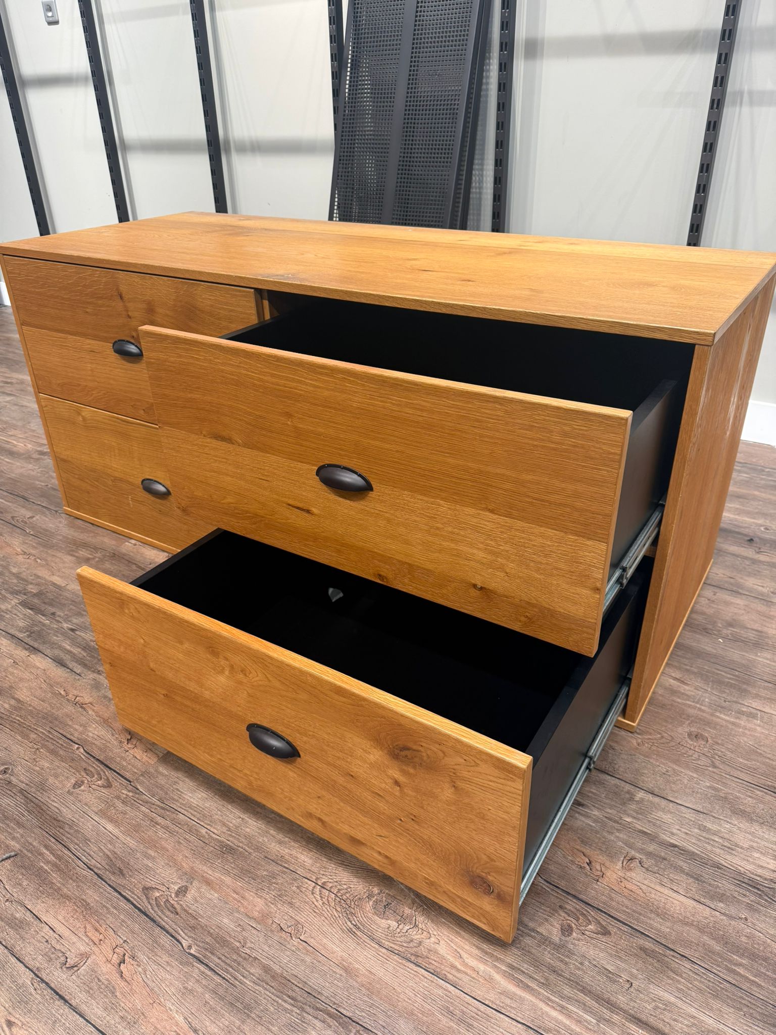 Commode 4 tiroirs - bois - 150 x 60 x H 67 cm