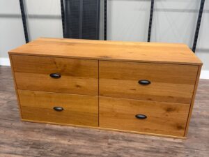 Commode 4 tiroirs – Bois – 150 x 60 x H 67 cm
