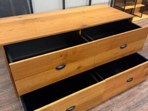 Commode 4 tiroirs – Bois – 150 x 60 x H 67 cm