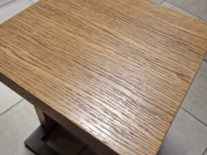 Tabouret bois métal – H 45 cm – assise 33 x 34 cm