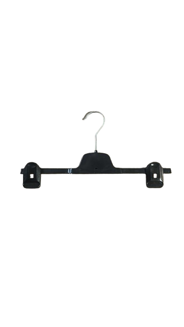 Lot de 100 cintres à pinces en PVC gris foncé – 36 cm