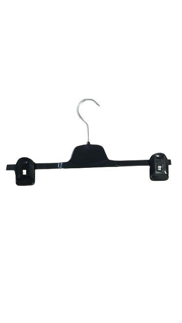 Lot de 100 cintres à pinces en PVC gris foncé – 36 cm