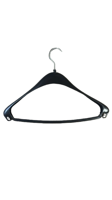 Lot de 60 cintres simples d'occasion noir - 36 cm