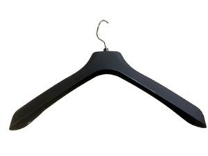 Lot de 30 cintres simples noirs effet mat – Plastique / PVC – L45 cm