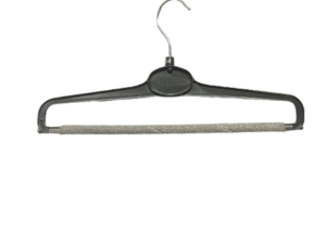 Lot de 100 cintres pantalons noirs floqués – L37 cm