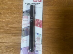 Stylo détecteur de faux billets Reskal