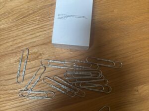Trombones ondulés galvanisés – 77 mm – Boîte de 100