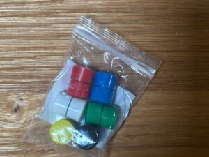 Lot de 12 aimants ronds colorés – Ø12 mm