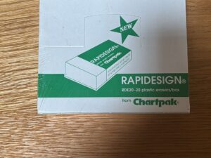Boîte de 20 gommes en plastique RapidSign