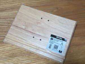 Socle éphéméride en bois vernis Wonday – L205 x P145 x H35 mm