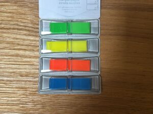 Marque‑pages repositionnables Fiducial 12 x 45 mm – Coloris assortis (Boîte de 160)